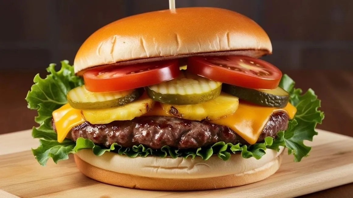 House Beef Burger at Park Sports Bar & Grill, Sherwood Park